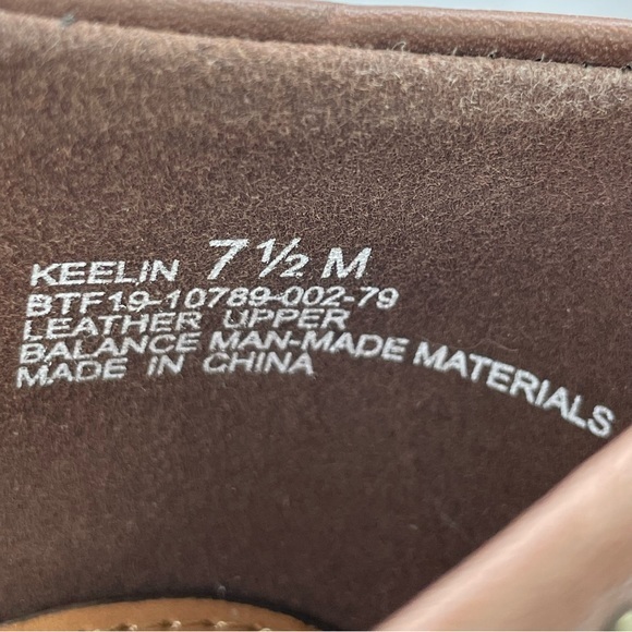 NWOT Soul Bound Brown D’Orsay Keelin Point Toe Block Heel Leather Studded Bootie - Picture 13 of 13